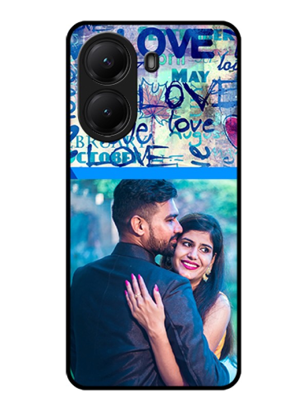 Custom Poco X7 Pro 5G Custom Glass Phone Case - Colorful Love Design