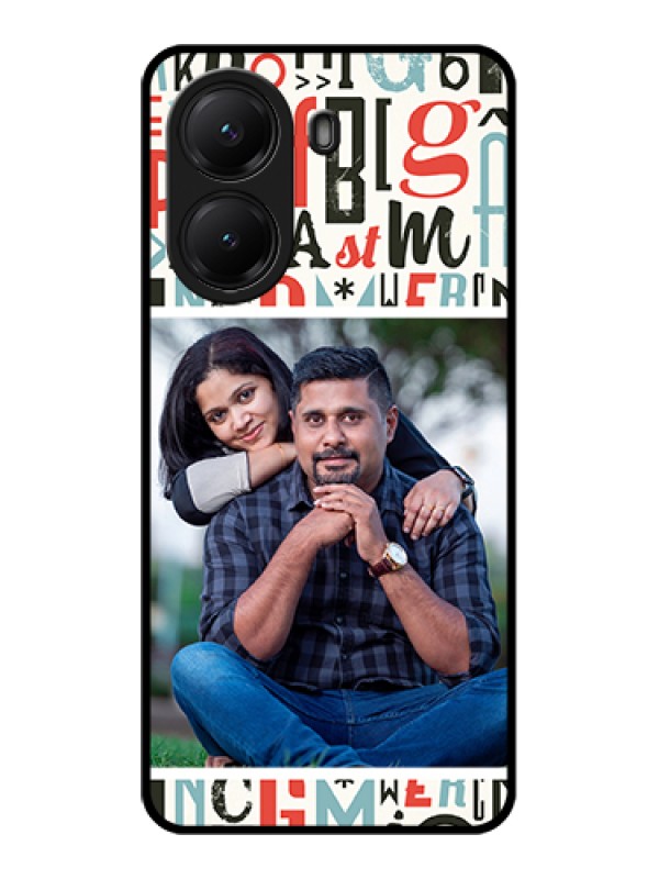 Custom Poco X7 Pro 5G Custom Glass Phone Case - Alphabet Design