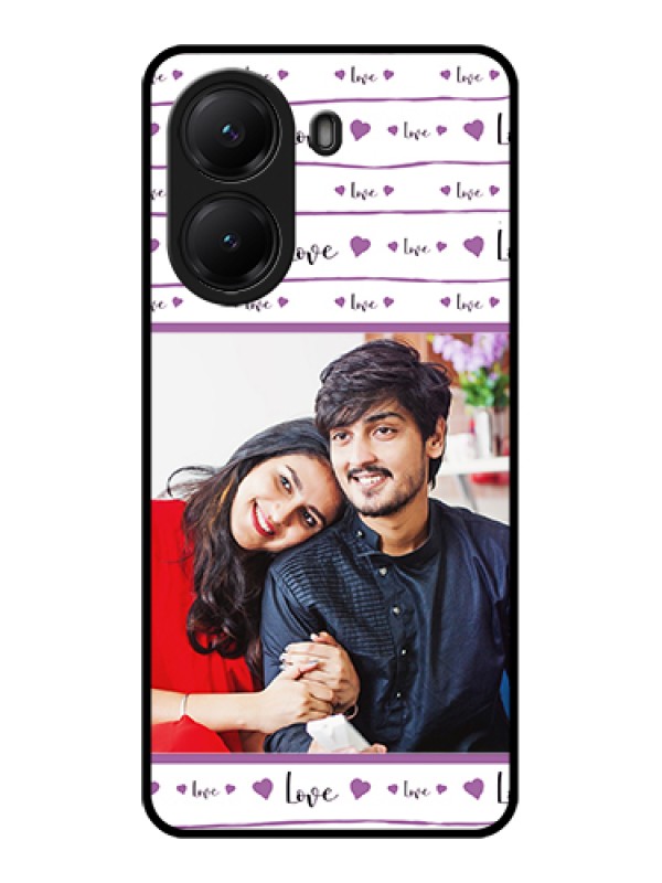 Custom Poco X7 Pro 5G Custom Glass Phone Case - Couples Heart Design