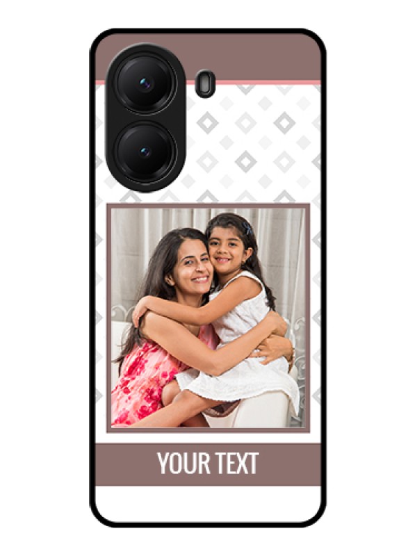 Custom Poco X7 Pro 5G Custom Glass Phone Case - Simple Diamond Design