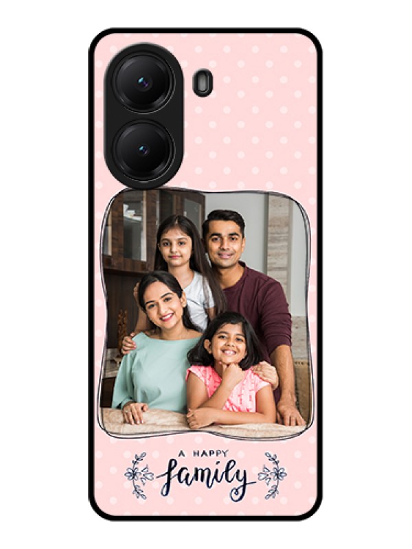Custom Poco X7 Pro 5G Custom Glass Phone Case - Family With Dots Design