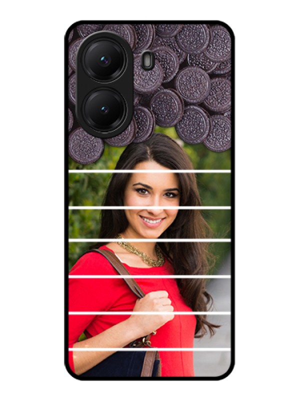 Custom Poco X7 Pro 5G Custom Glass Phone Case - With Oreo Biscuit Design