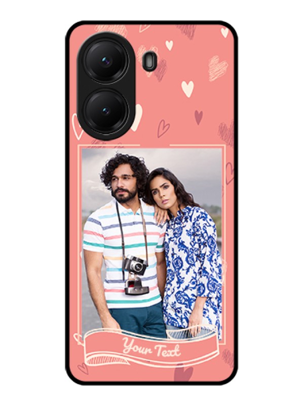 Custom Poco X7 Pro 5G Custom Glass Phone Case - Love Doodle Art Design