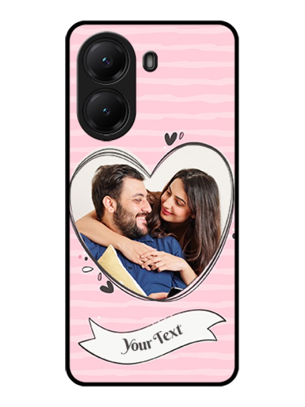 Custom Poco X7 Pro 5G Custom Glass Phone Case - Vintage Heart Design