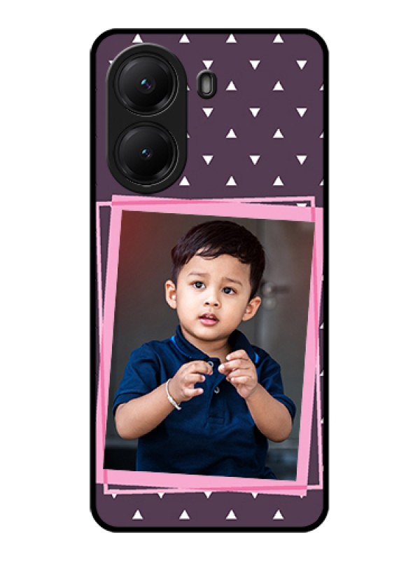 Custom Poco X7 Pro 5G Custom Glass Phone Case - Triangle Pattern Dotted Design