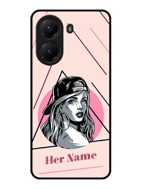Custom Poco X7 Pro 5G Custom Glass Phone Case - Rockstar Girl Design