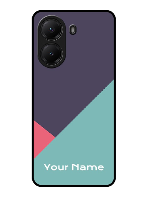 Custom Poco X7 Pro 5G Custom Glass Phone Case - Tri Color Abstract Design