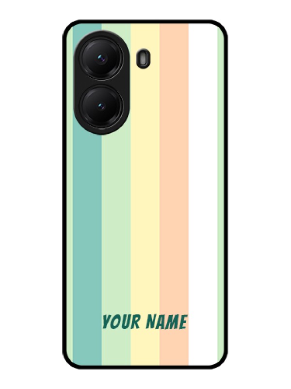 Custom Poco X7 Pro 5G Custom Glass Phone Case - Multi - Colour Stripes Design