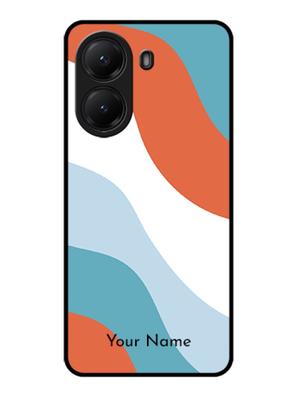 Custom Poco X7 Pro 5G Custom Glass Phone Case - Coloured Waves Design