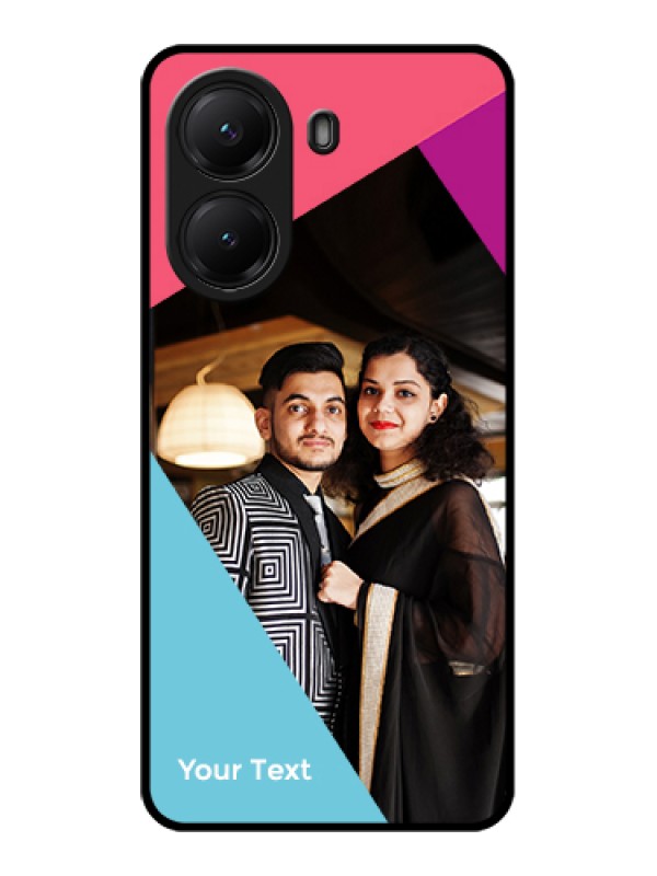 Custom Poco X7 Pro 5G Custom Glass Phone Case - Stacked Triple Colour Design