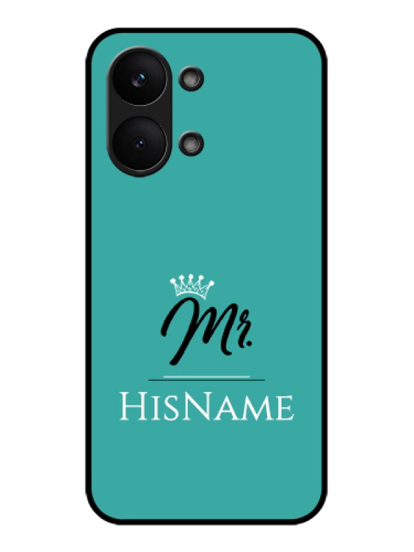 Custom Poco X8 Pro Max 5G Custom Glass Phone Case - Mr With Name Design