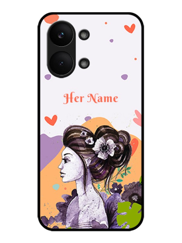 Custom Poco X8 Pro Max 5G Custom Glass Phone Case - Woman And Nature Design
