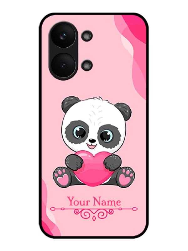 Custom Poco X8 Pro Max 5G Custom Glass Phone Case - Cute Panda Design