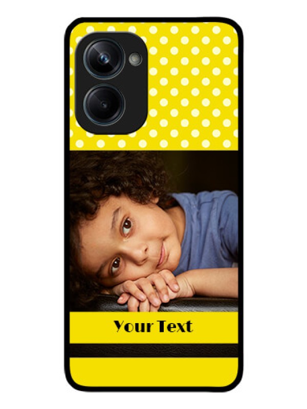 Custom Realme 10 Pro 5G Custom Glass Phone Case - Bright Yellow Case Design