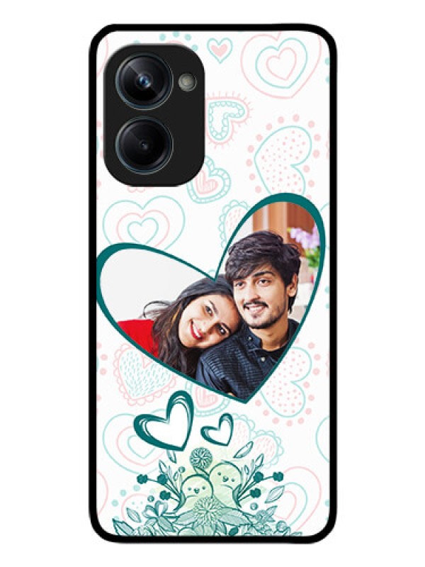 Custom Realme 10 Pro 5G Photo Printing on Glass Case - Premium Couple Design