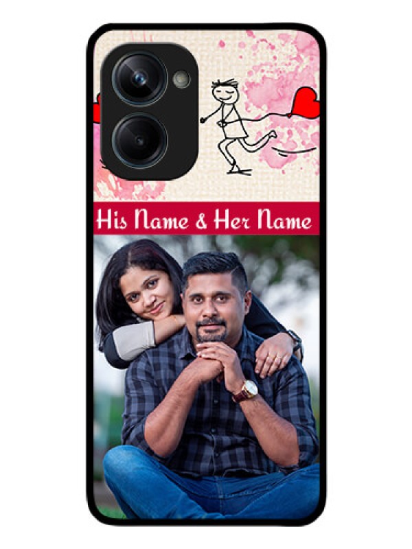 Custom Realme 10 Pro 5G Photo Printing on Glass Case - You and Me Case Design