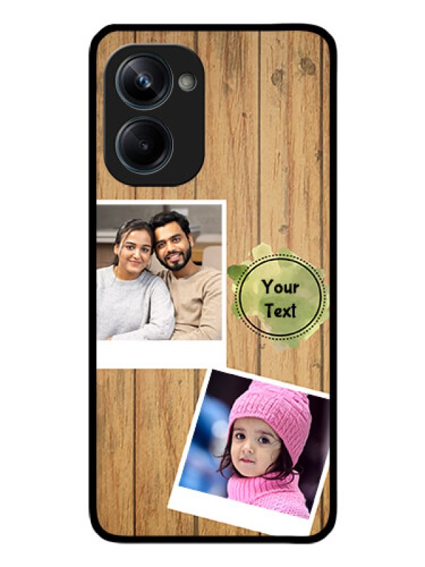Custom Realme 10 Pro 5G Custom Glass Phone Case - Wooden Texture Design
