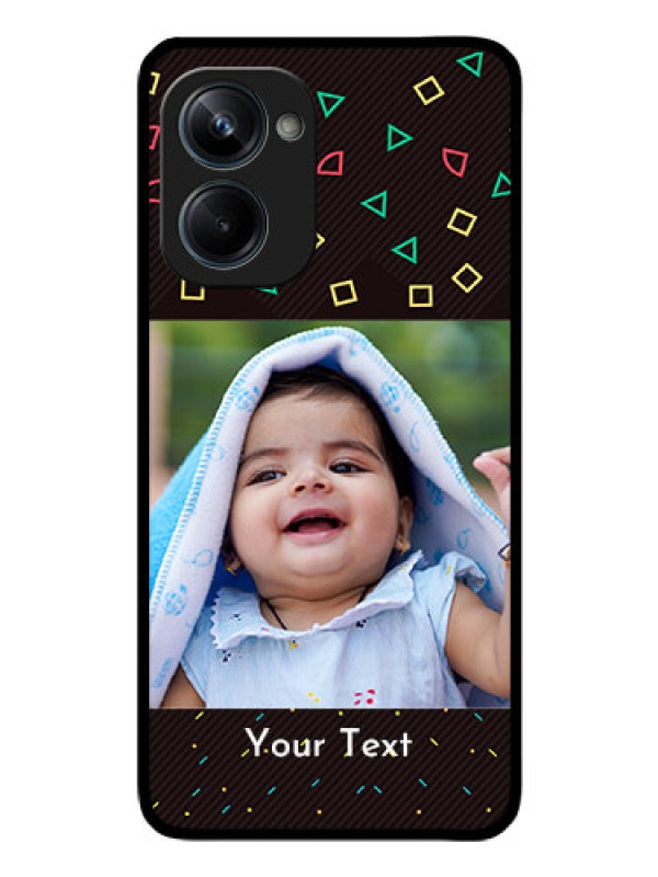 Custom Realme 10 Pro 5G Custom Glass Phone Case - with confetti birthday design