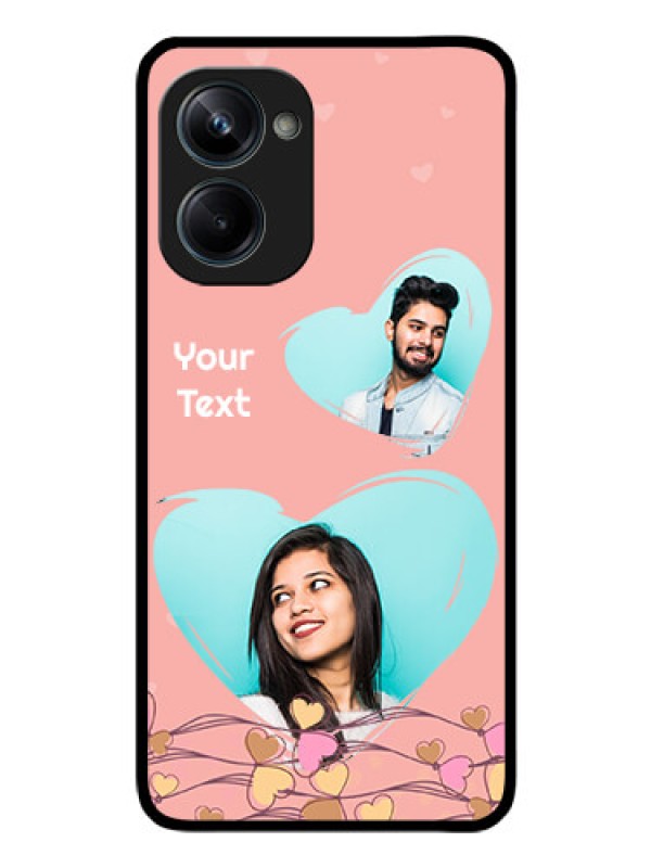 Custom Realme 10 Pro 5G Custom Glass Mobile Case - Love Doodle Design