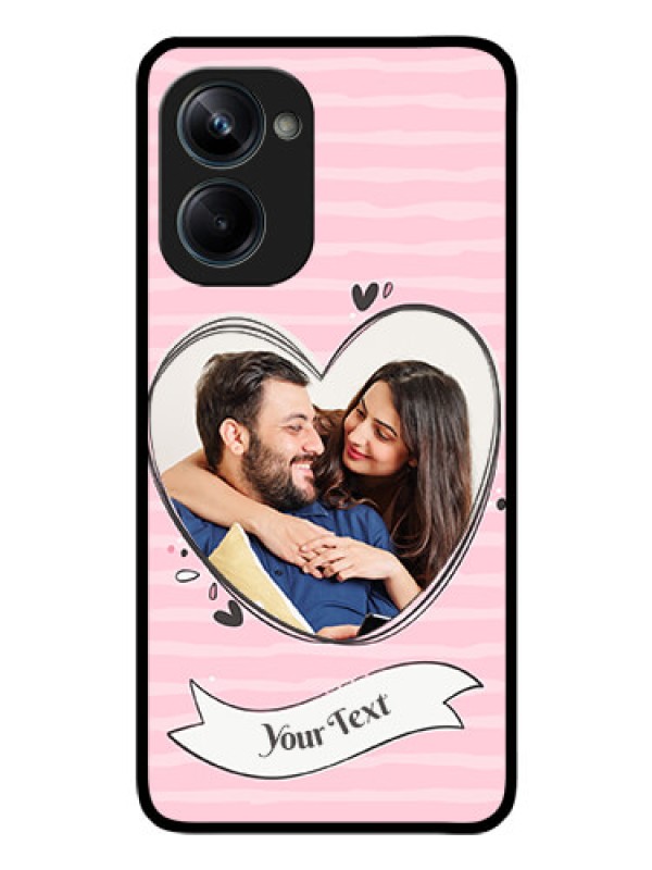Custom Realme 10 Pro 5G Custom Glass Phone Case - Vintage Heart Design