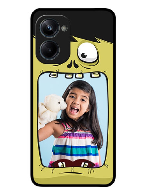 Custom Realme 10 Pro 5G Personalized Glass Phone Case - Cartoon monster back case Design