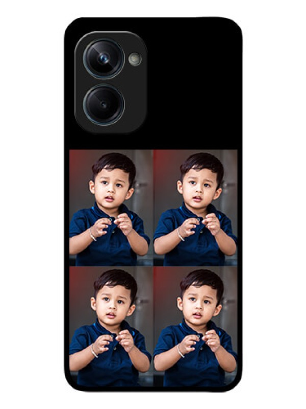 Custom Realme 10 Pro 5G 4 Image Holder on Glass Mobile Cover