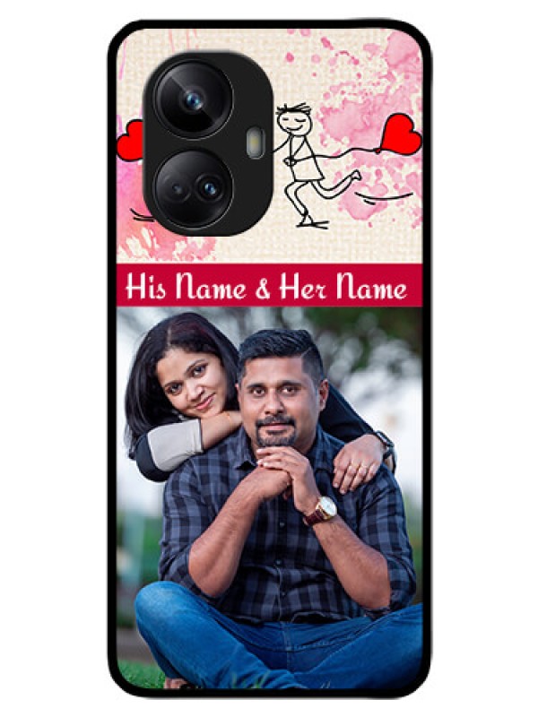 Custom Realme 10 Pro Plus 5G Photo Printing on Glass Case - You and Me Case Design