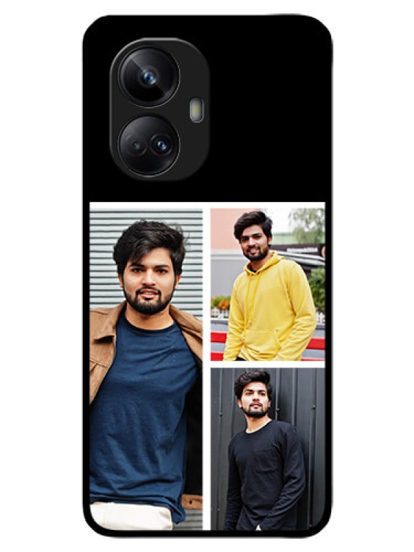 Custom Realme 10 Pro Plus 5G Photo Printing on Glass Case - Upload Multiple Picture Design