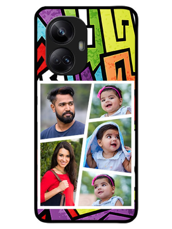 Custom Realme 10 Pro Plus 5G Custom Glass Phone Case - Graffiti pattern Design