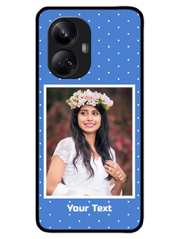Custom Realme 10 Pro Plus 5G Photo Printing on Glass Case - Polka dots design