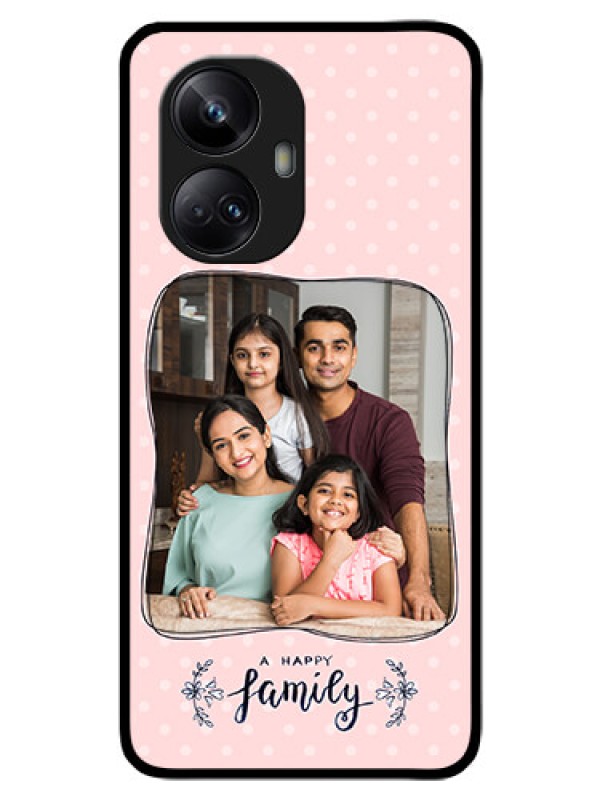 Custom Realme 10 Pro Plus 5G Custom Glass Phone Case - Family with Dots Design