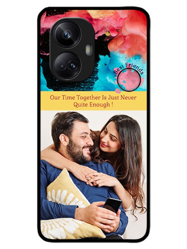 Custom Realme 10 Pro Plus 5G Custom Glass Mobile Case - Quote with Acrylic Painting Design