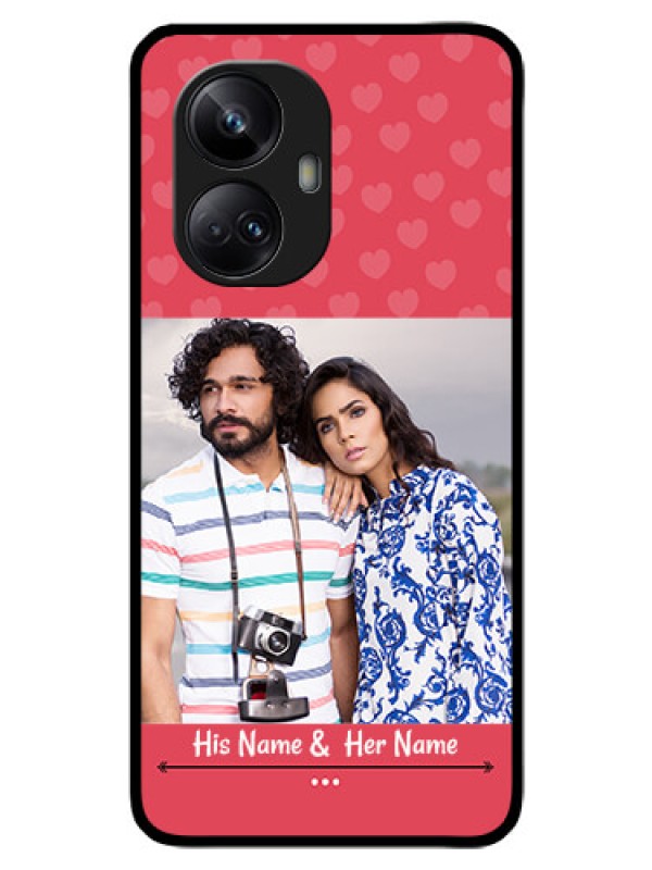 Custom Realme 10 Pro Plus 5G Photo Printing on Glass Case - Simple Love Design