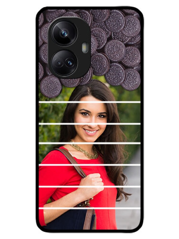 Custom Realme 10 Pro Plus 5G Custom Glass Phone Case - with Oreo Biscuit Design