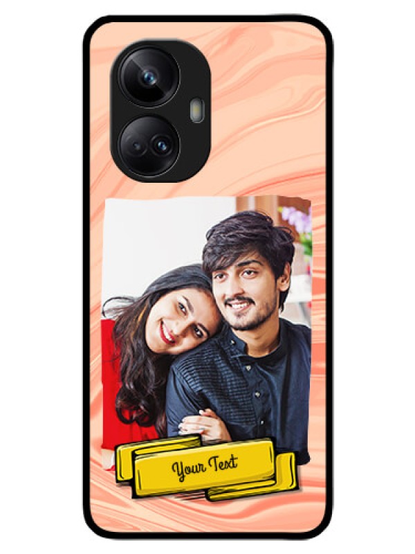 Custom Realme 10 Pro Plus 5G Personalized Glass Phone Case - Marble Texture Design