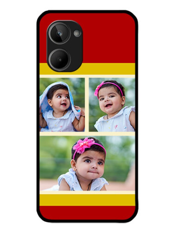 Custom Realme 10 Custom Glass Mobile Case - Multiple Pic Upload Design