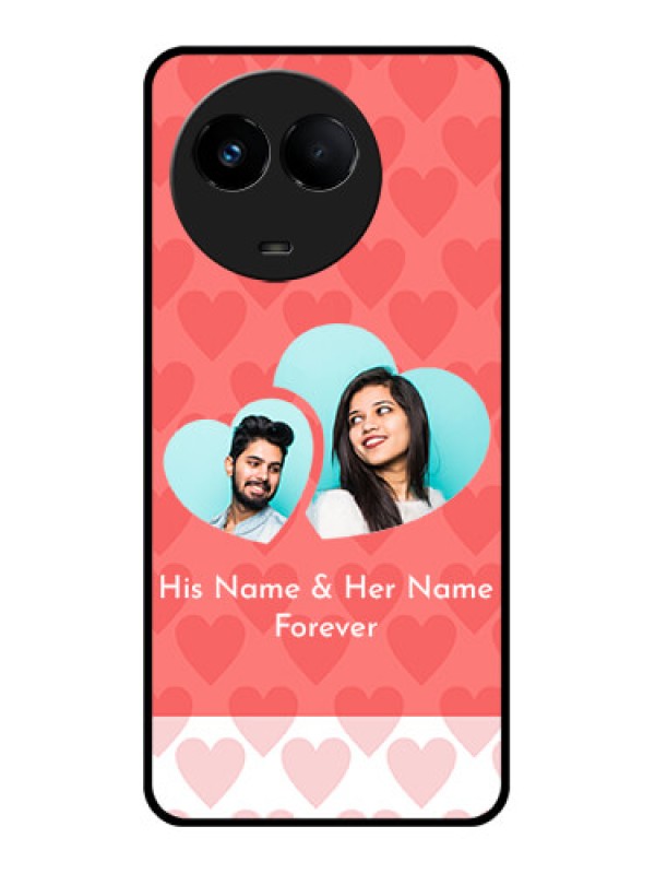 Custom Realme 11 5G Personalized Glass Phone Case - Couple Pic Upload Design