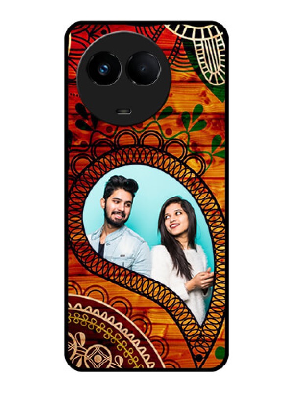 Custom Realme 11 5G Personalized Glass Phone Case - Abstract Colorful Design