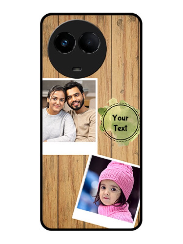 Custom Realme 11 5G Custom Glass Phone Case - Wooden Texture Design