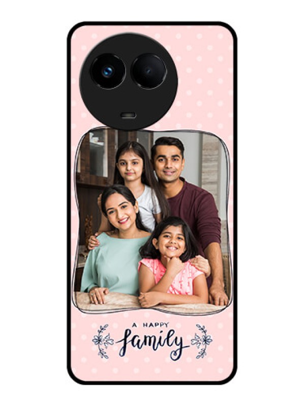 Custom Realme 11 5G Custom Glass Phone Case - Family with Dots Design