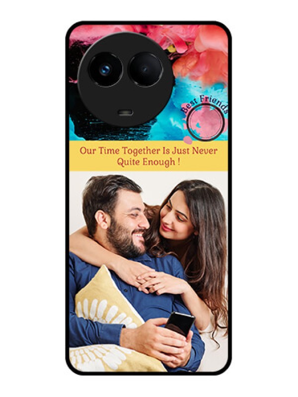 Custom Realme 11 5G Custom Glass Mobile Case - Quote with Acrylic Painting Design