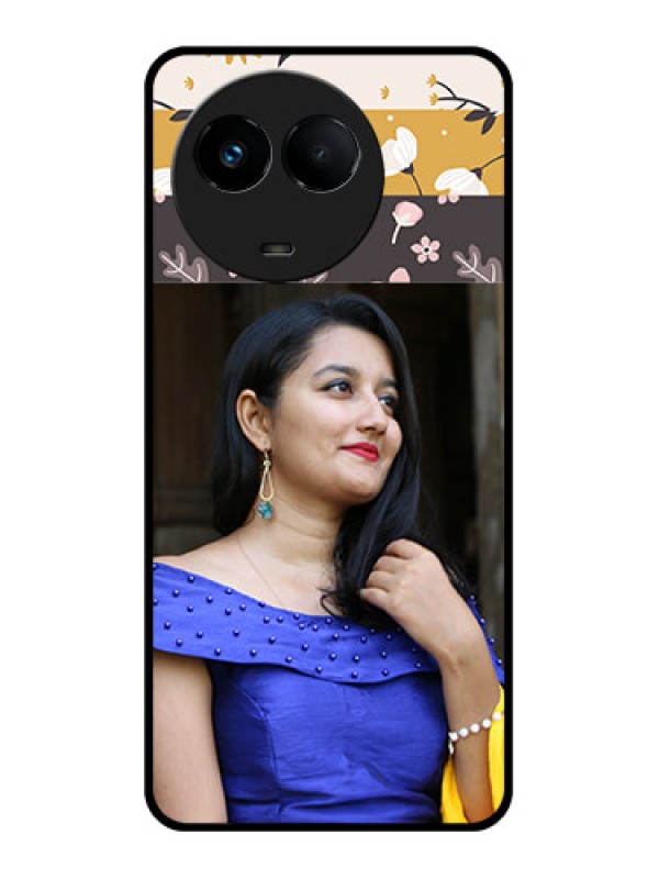 Custom Realme 11 5G Custom Glass Phone Case - Stylish Floral Design