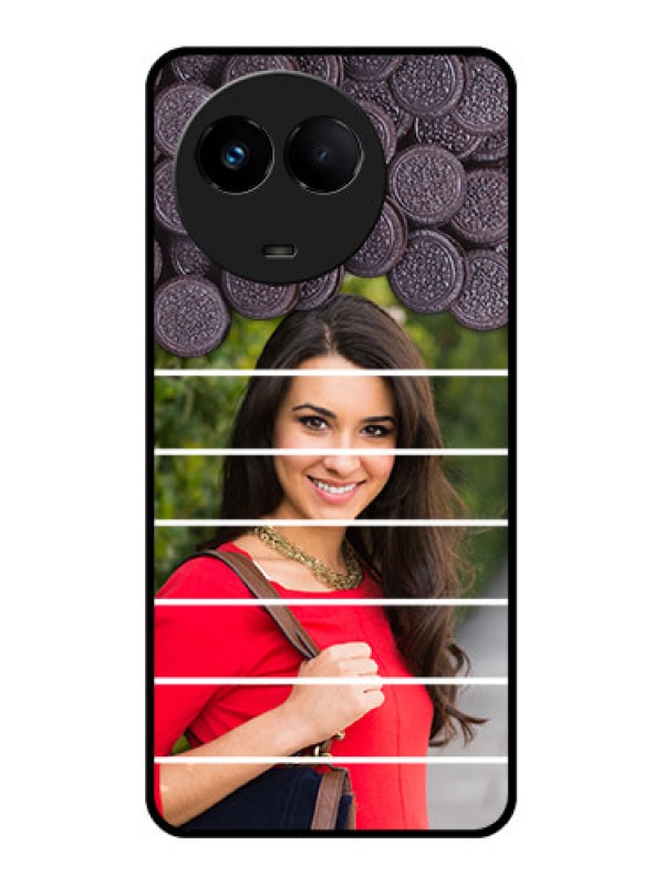 Custom Realme 11 5G Custom Glass Phone Case - with Oreo Biscuit Design