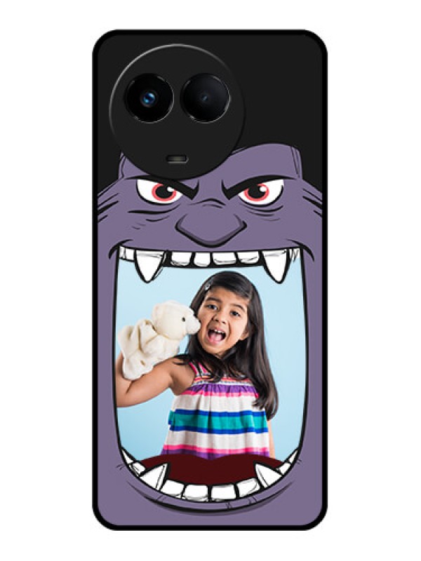 Custom Realme 11 5G Custom Glass Phone Case - Angry Monster Design