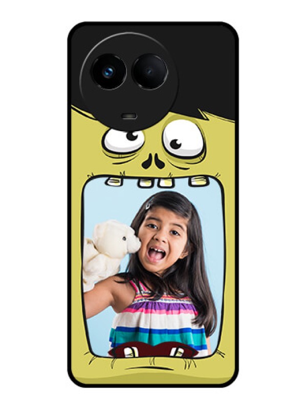 Custom Realme 11 5G Personalized Glass Phone Case - Cartoon monster back case Design