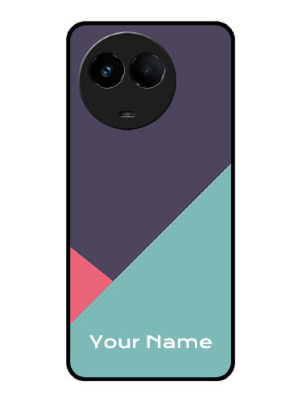 Custom Realme 11 5G Custom Glass Mobile Case - Tri Color abstract Design