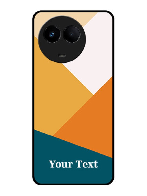 Custom Realme 11 5G Personalized Glass Phone Case - Stacked Multi-colour Design