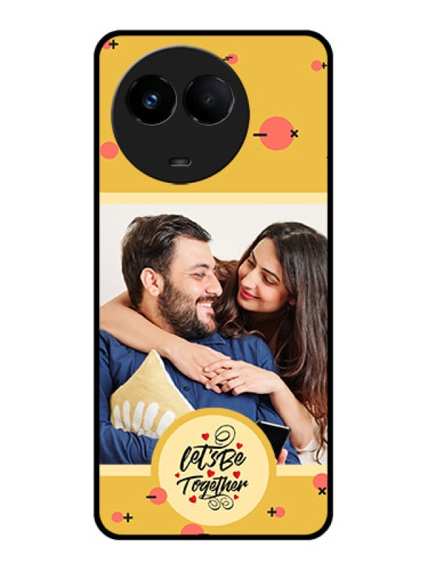 Custom Realme 11 5G Photo Printing on Glass Case - Lets be Together Design