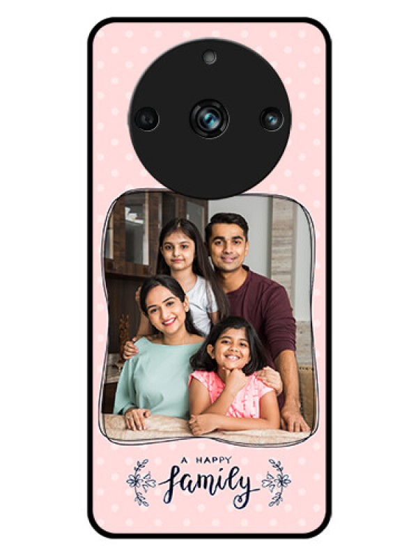 Custom Realme 11 Pro 5G Custom Glass Phone Case - Family with Dots Design