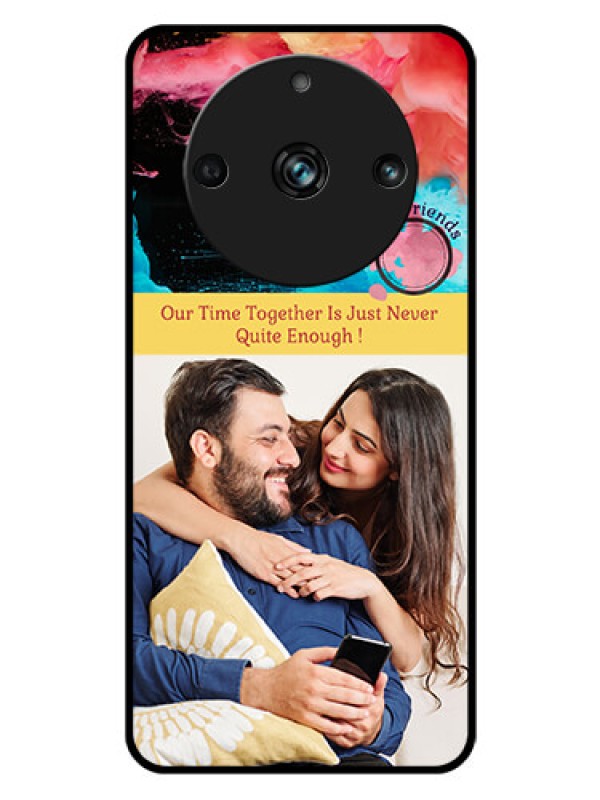 Custom Realme 11 Pro 5G Custom Glass Mobile Case - Quote with Acrylic Painting Design